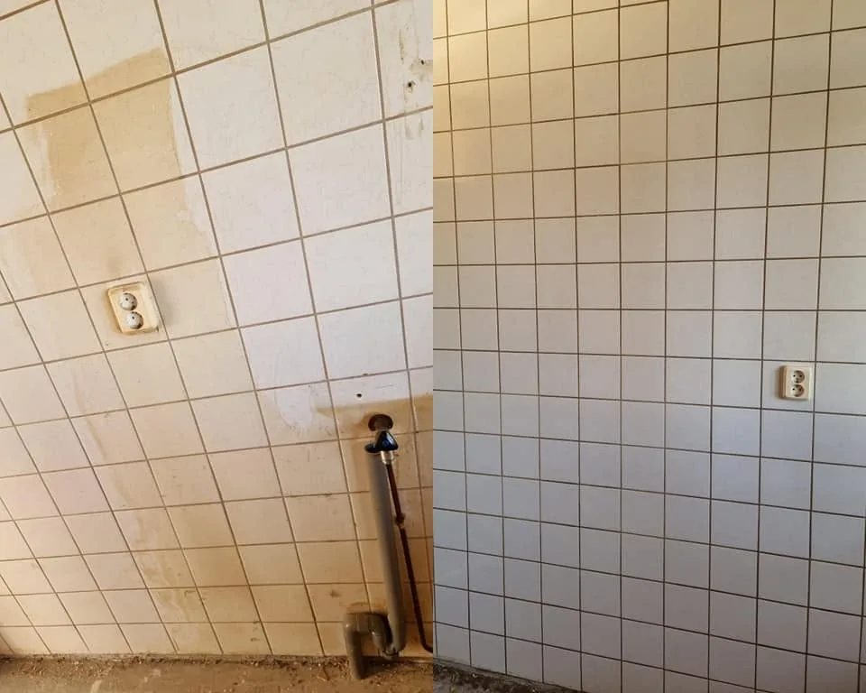 Reiniging en herstel van tegelwerk